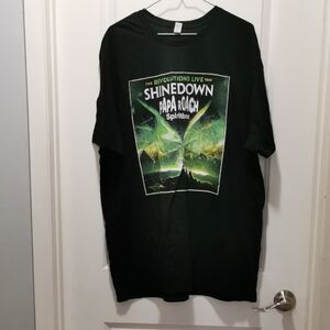 Fruit of the Loom Dark Green Shinedown Graphic Tee